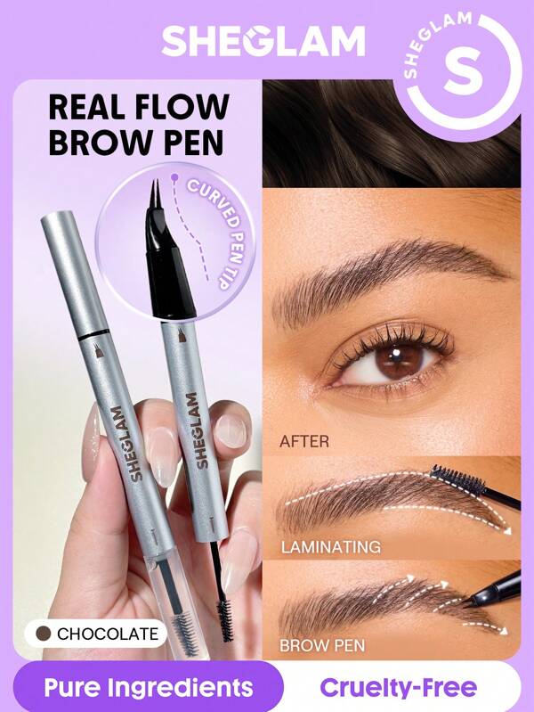 SHEGLAM Real Flow Lápiz laminador para cejas-Chocolate Graduación Cumpleaños Vacaciones Verano Otoño Y2k Elegante Moda Mujeres Maquillaje Cosmético Fiesta Playa Viaje Camping Aire libre Escuela Campus Excursión Festivales Decoración Regalo Presente Rosa Chica Cosplay Mejor Color Encanto Vibra