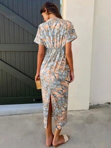 SHEIN Clasi Abito estivo casual da donna con stampa casuale alla moda