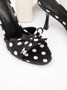 CUCCOO CHICEST Giày cao gót chấm bi thời trang thanh lịch mùa hè mới, giày cao gót hở mũi cho tiệc tùng, đám cưới, những dịp hẹn hò - Nhiều màu - Xem 6