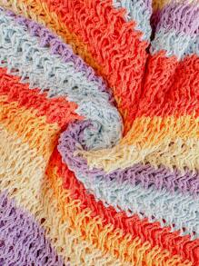 Skyraze Women's Striped Micro Hollow Beach Vacation Dress,Hawaii Women Outfits - Multicolor - View 4