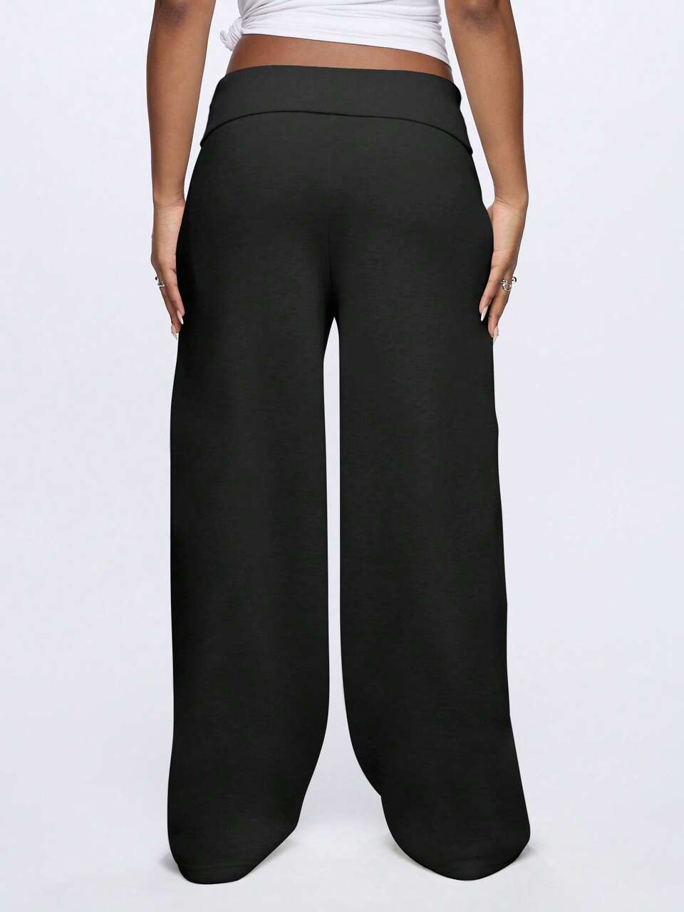 SUMWON Ultra Soft Palazzo Wide Leg Lounge Pants High Waisted Relaxed Fit Athletic Yoga Workout Pants With Side Pockets Casual Everyday Comfort