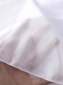 SHEIN Tween Girls Flower Print Tankini Swimsuit With Coverup Set - Blue and White - View 6