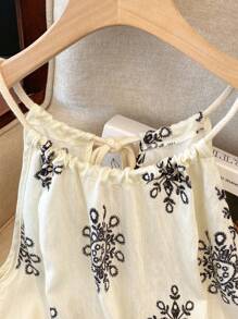 SHEIN Women Geometric Print Camisole - Apricot - View 3