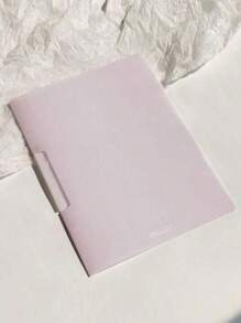 SHEIN 1pc Faux Jade Colored File Folder, A4 Pull Rod Clip Swing Clip PP Information Folder Back To School,Back To School,School Supplies