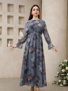 Graceveil 女式阿拉伯风格印花长裙 - 彩色 - 查看 3