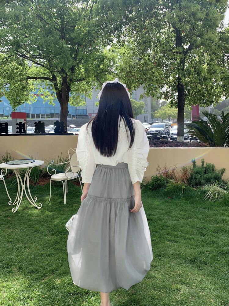 Women's Casual Loose Mesh Versatile Summer Skirt