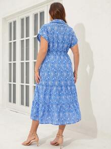 SHEIN Clasi 大码女式花卉图案蝙蝠袖前扣荷叶边下摆夏季连衣裙女式婚礼宾客连衣裙女式花卉连衣裙工作服女式休闲连衣裙女式大码连衣裙女式连衣裙女式正式连衣裙夏季连衣裙连衣裙大码连衣裙度假服大码连衣裙母亲节连衣裙女式连衣裙复活节海滩装女士春季服装圣帕特里克复活节连衣裙女式海滩度假春假狂欢装节日音乐会服装女式春假连衣裙飘逸连衣裙花卉连衣裙女式毕业礼服