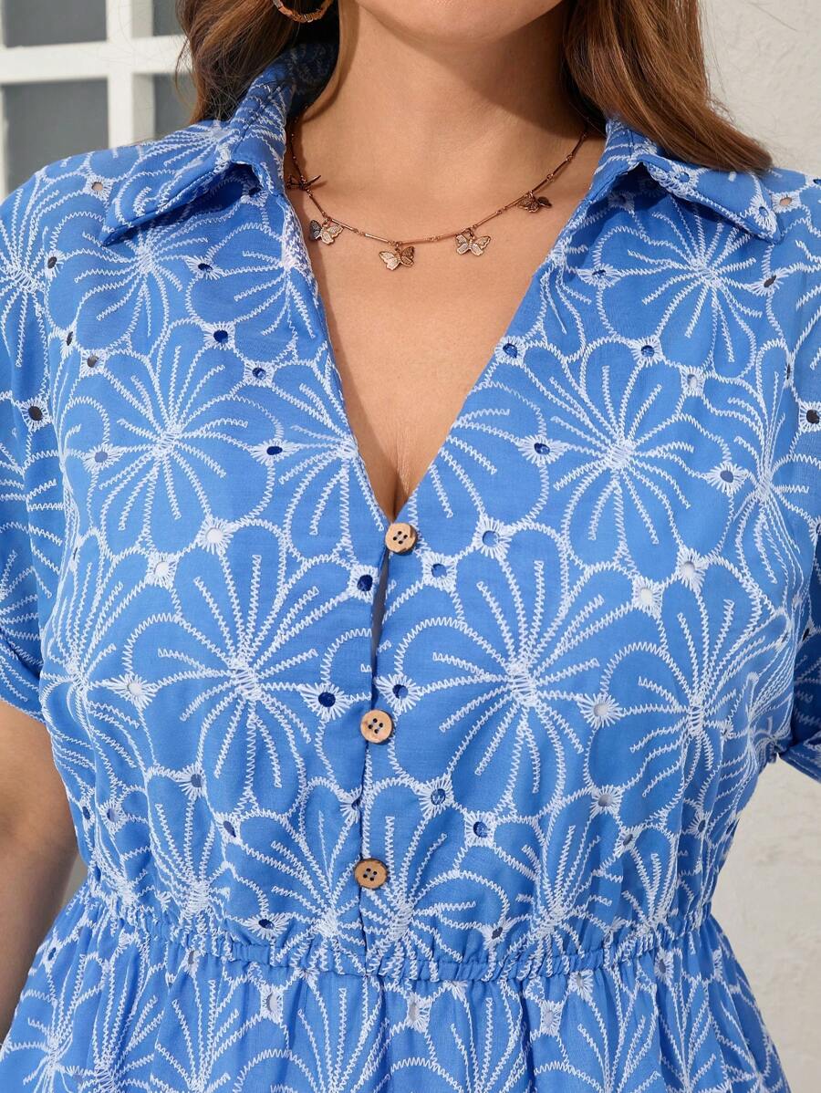 SHEIN Clasi 大码女式花卉图案蝙蝠袖前扣荷叶边下摆夏季连衣裙女式婚礼宾客连衣裙女式花卉连衣裙工作服女式休闲连衣裙女式大码连衣裙女式连衣裙女式正式连衣裙夏季连衣裙连衣裙大码连衣裙度假服大码连衣裙母亲节连衣裙女式连衣裙复活节海滩装女士春季服装圣帕特里克复活节连衣裙女式海滩度假春假狂欢装节日音乐会服装女式春假连衣裙飘逸连衣裙花卉连衣裙女式毕业礼服