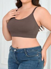 SHEIN 3 Pcs/Set Plus Size Seamless Wireless Bras Without Padding - Multicolor - View 6