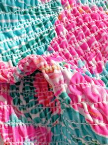 SHEIN 2pcs/Set Women Shell Print Contrast Tie Adjustable Backless Crop Top And Shell Pattern Tie Swim Shorts Bathing Suit Set, Fashionable Beach Vacation Outfit - Multicolor - View 5