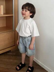 Hapijoa Kids Fall Clothes, Toddler Boys T-Shirt - White - View 4