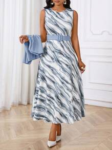 SHEIN Lady Women Two Pieces Outfits For Daily Wear - Blue - View 3