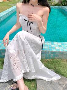 DAZY Women Two Pieces Outfits For Daily Wear - White - View 1