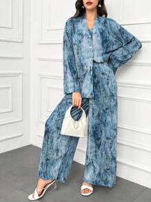 Modelyn Women Two Pieces Outfits For Daily Wear - Blue - View 6