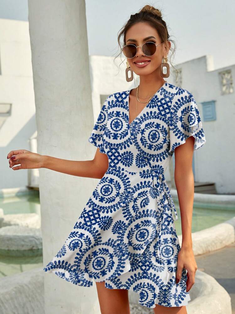 knot a line dress Spaghetti Strap Sweetheart Chiffon A-line Bridesmaid Dress with Knot