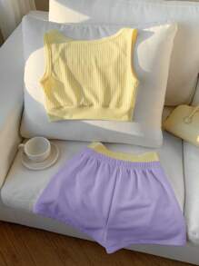 Comfortcana Conjunto de dos piezas para mujer para uso diario