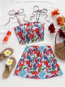 Soleia Women Two Pieces Outfits For Daily Wear - Blue - View 6