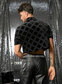 FeverCity 短袖男士时尚衬衫，适合夏季