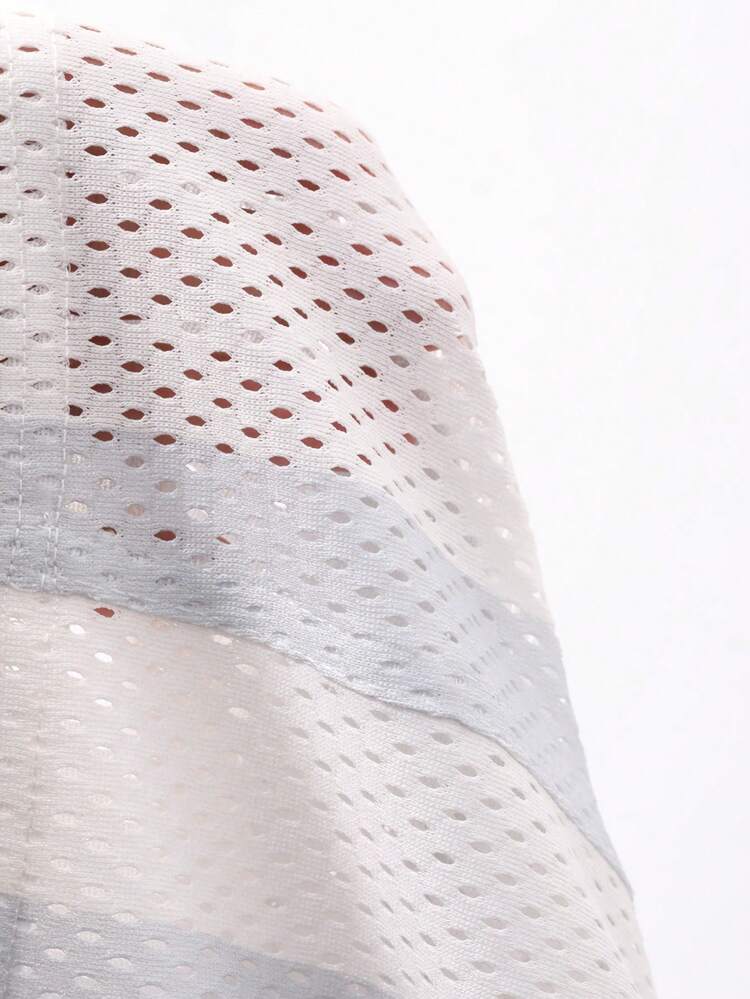 Men's Letter Print Sporty White Basketball Shorts, Summer