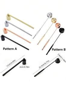 不锈钢烛芯剪套装防锈烛芯铲熄灭器家居装饰冥想礼物蜡烛爱好者带装饰支架