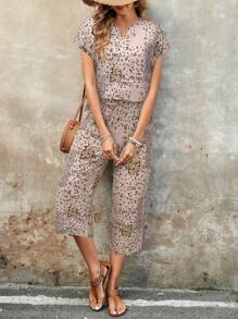 EMERY ROSE Women Two Pieces Outfits For Daily Wear Island Vacation Outfits - Apricot - View 6