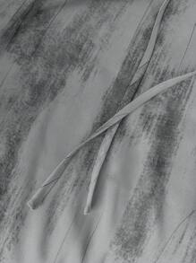 GlowEve Ink Painting Icy Satin Loose Pants Fall Cloth For Women - Grey - View 3