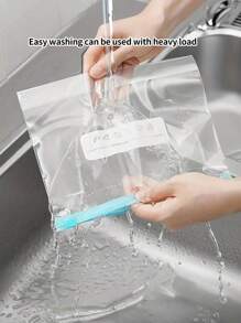 Bolsa conservadora con 3 tamaños, bolsa de sellado especial para refrigerador doméstico, bolsa con cierre tipo cremallera y sello para almacenamiento y organización de alimentos en la cocina, útil para caramelos, chocolates, galletas, etc.