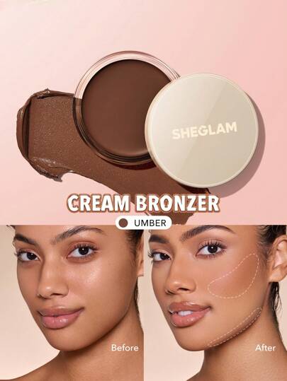 Silk Haze Cream Bronzer-Umber Contour Cream Non-Greasy Long Lasting Natural Bronzer Contouring Weightless Contour Brand Beauty Makeup Face Paint Cosmetic For Women Girls Perfect For Fall Winter Ideal For Y2K Fancy Fashion Suitable For Birthday Christmas Present Party Ready Best Color