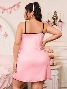 Slumberry CURVE Váy ngủ không tay in nơ cỡ lớn cho nữ mùa lễ hội - Nhiều màu - Xem 2