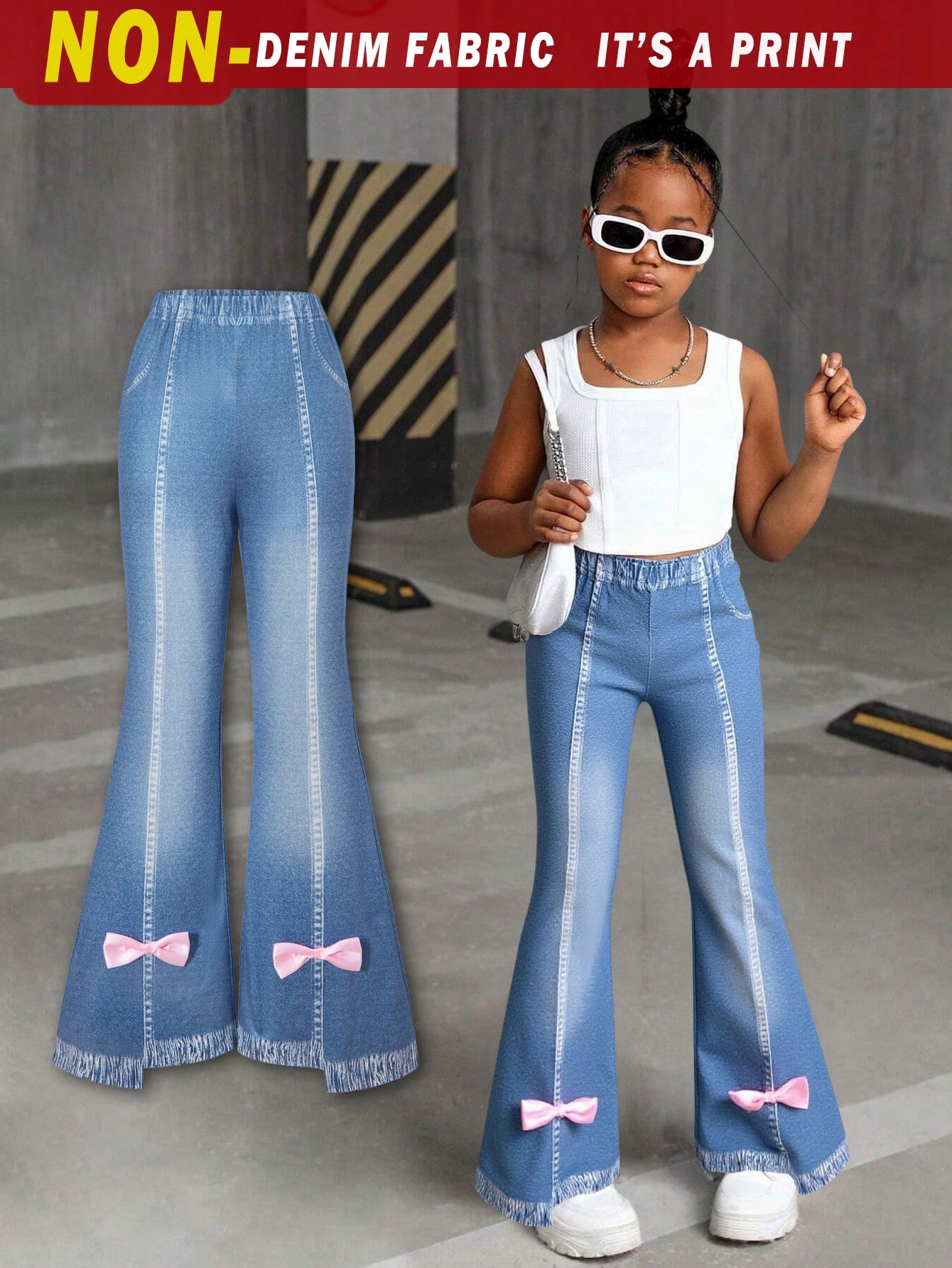 Sparklyn قطعة واحدة - بنطال رفيه نسائي جميل بطبعة...