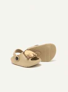 Cozy Pixies 1 Pair Cute Toddler's Outdoor Fashionable Animal Pattern Soft Bottom Non-Slip Breathable Sandals - Khaki - View 7