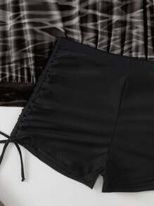 Swim Lushoire New Fashionable Tankini Set, Slimming Beachwear For Women, Perfect For Beach Resort Holiday For Summer Beach Vacation