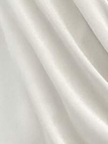 Aloruh 优雅杏色露背挂脖上衣，适合通勤，夏季 - 杏色 - 查看 6