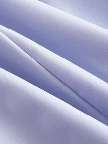 SHEIN MOD 大码休闲宫廷风复古伞形长裙、紧身胸衣裙 - 紫丁香色 - 查看 4