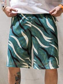 DAZY Men's Camouflage Multi-Color Sports Style Basketball Shorts, Summer - Multicolor - View 4