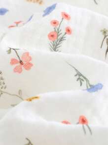 Cozy Pixies Đầm sơ sinh cho bé gái cổ tròn tay lửng họa tiết hoa nhỏ nhắn - Nhiều màu - Xem 9