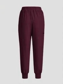 TaskEZ Simple Solid Color Cap Sleeve Top & Pants Nurse Scrub Uniform Set