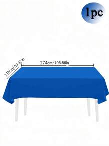 1 件，54x108 英寸，高品质一次性塑料桌布，装饰性矩形一次性桌布，塑料白色桌布，活动婚礼，室内和室外，派对装饰，适用于万圣节派对、活动和婚礼，室内和室外，圣诞派对用品 - 彩色 - 查看 11