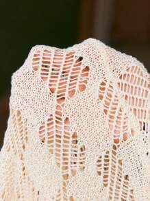 Maija 2025 Spring & Summer New Arrival Cream Mao Collar Textured Knit Cardigan, Casual & Versatile Streetwear Fashion Men Sweatpants, Suitable For Outdoor, Gathering, Wedding, Party, Independence Day, Mother's Day, Music Festival, Graduation