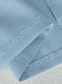 Elenzga Plus Size Women Solid Slimming Waist Tight Fitting Suspender Top - Baby Blue - View 3