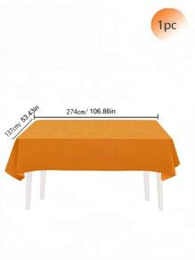 1 件，54x108 英寸，高品质一次性塑料桌布，装饰性矩形一次性桌布，塑料白色桌布，活动婚礼，室内和室外，派对装饰，适用于万圣节派对、活动和婚礼，室内和室外，圣诞派对用品 - 彩色 - 查看 12