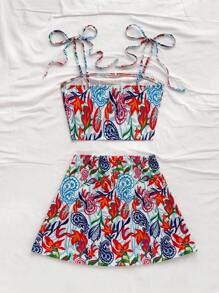 Soleia Women Two Pieces Outfits For Daily Wear - Blue - View 2