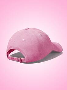 THE POWERPUFF GIRLS X SHEIN Pink Basic Baseball Cap With Blossom, Bubbles, Buttercup Print - Pink - View 3