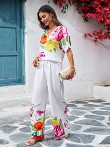 SHEIN Clasi Trang phục hai mảnh dành cho phụ nữ mặc hàng ngày - Nhiều màu - Xem 6