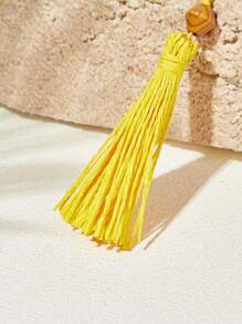 SHECARRY Stylish Tassel Bag Charm/Accessory For Vacation & Casual Use