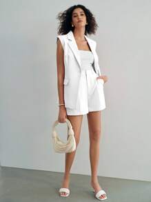MOTF STUDIO Shorts con tasche inclinate e pinces