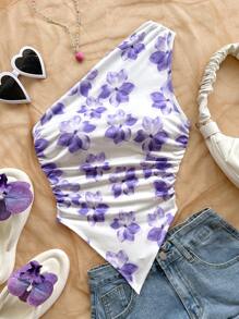 Soleia 全新优雅度假无袖上衣，女式针织印花背心，褶皱设计 - 彩色 - 查看 4