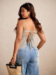 Elaquor Camiseta y top de mujer de talla grande, diseños de moda, adecuados para el verano