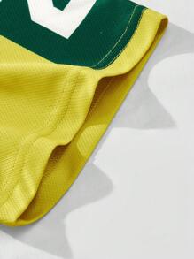 ROMWE MEN Prep 男士街头嘻哈美国城市名称标志复古印花短袖 T 恤，适合春夏季日常穿着 - 彩色 - 查看 6