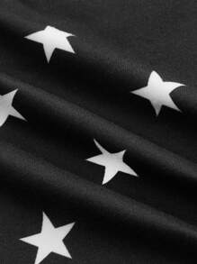 ROMWE Grunge Punk 3pcs/Pack Dark Punk Star Printed Briefs - Black - View 8